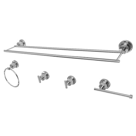 Kingston Brass BAH8213478C Concord 5-Piece Bathroom Accessory Sets, Polished Chrome BAH8213478C